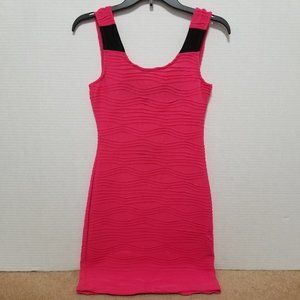 Sugar & Spice dress Small textured bodycon mini sleeveless open cutout back club